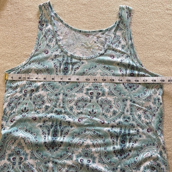 Soma Paisley Print Sleeves High Low Hem PJ. Size Large. P/A1478 - Picture 3 of 6